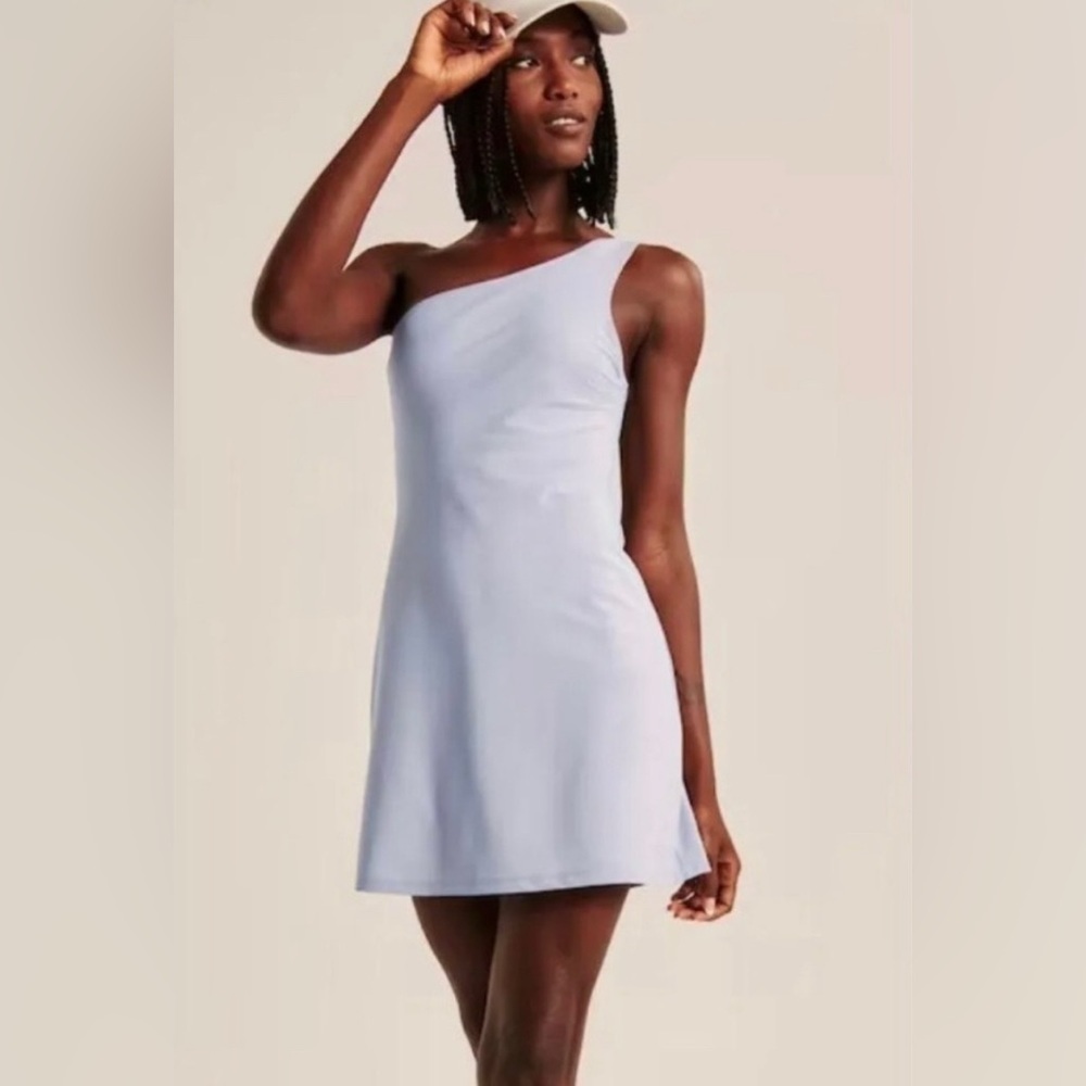 Abercrombie & Fitch Traveler One Shoulder Dress in size Medium Tall.